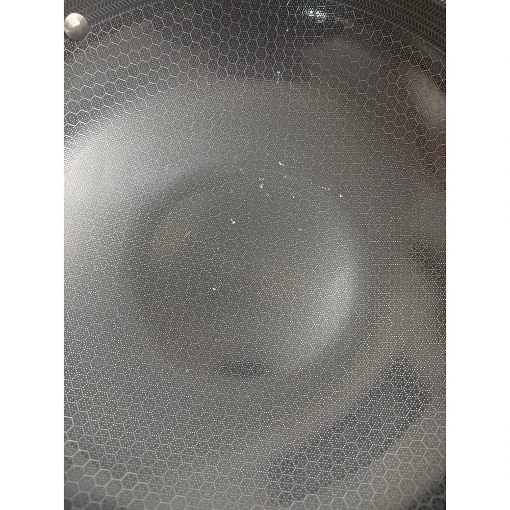 HexClad 12 Inches  Hybrid Stainless Steel Wok with No Lid